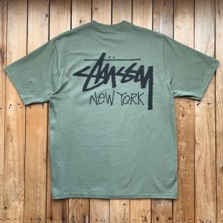 NY Stussy New York Stock Tee Olive