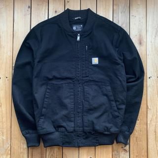 Carhartt Rugged Flex Duck Relaxed Fit Bomber Jacket Black