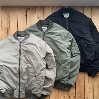 Houston N/C Light MA-1 Flight Jacket Olive, Black, Foliage