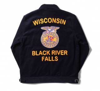 Houston Corduroy Embroidery Jacket FFA Navy