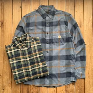 Carhartt Relaxed Fit Midweight Flannel Long-Sleeve Plaid Shirt