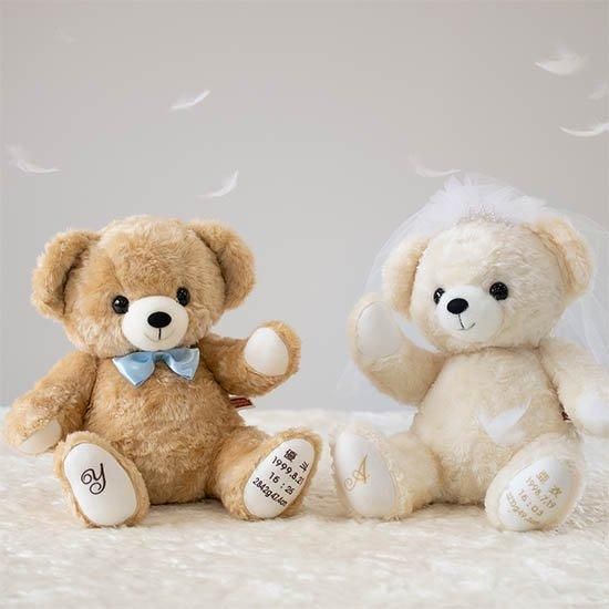 サムシングブルーのウェディングベア｜結婚祝い・入籍記念に贈る