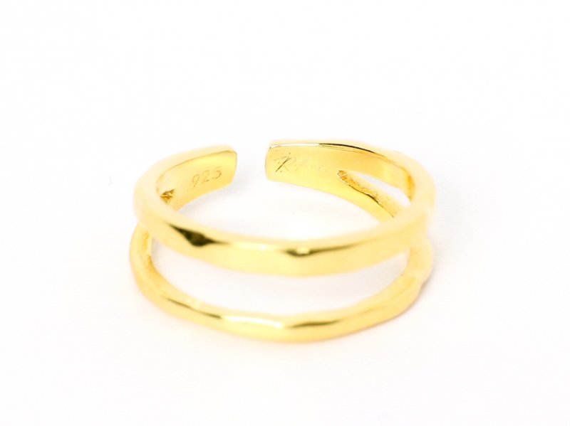 Double Line Ring（Gold）