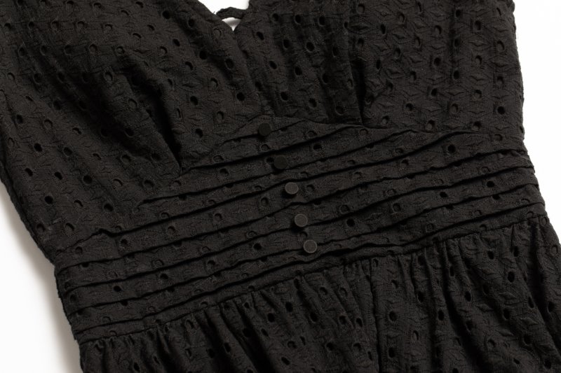 Cotton Lace One-Piece（Black）