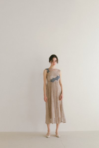 AMYER - Russell Lace Dress（Brown）