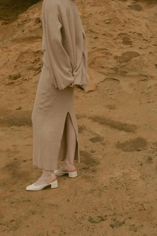 Knit Cardigan Set One-Piece(Beige) - RIELLE riche Knit Cardigan Set One-Piece(Beige) - RIELLE riche