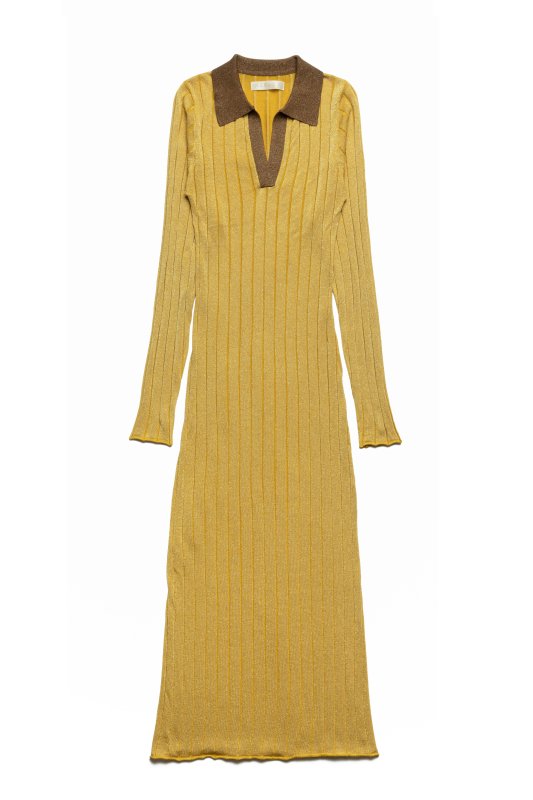 Polo Knit One-Piece(Yellow)