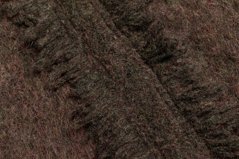 Fringe Knit Cardigan(Brown)