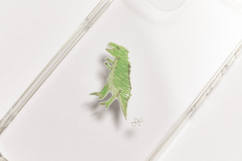 Dinosaur Pattern iPhone Case(Mint)