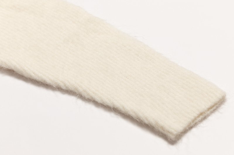 Mohair Blend Knit Pullover(White)