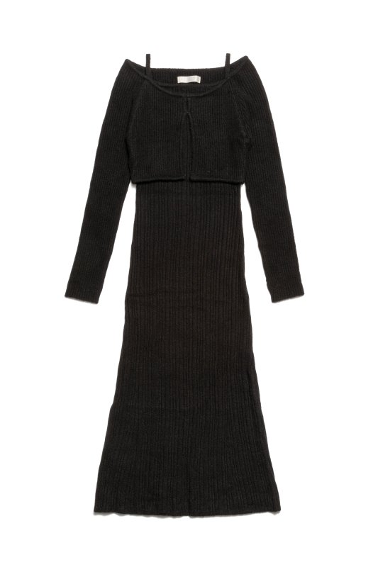 Bustier Knit Dress(Black)