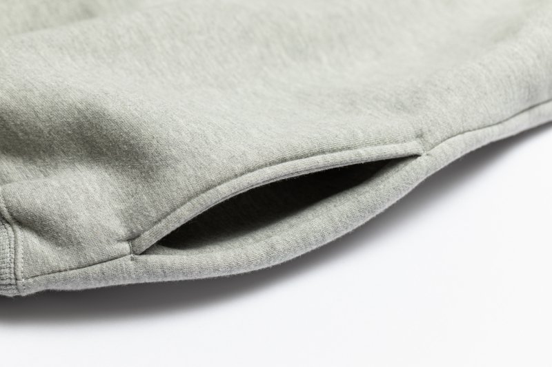Brushed-Back Fleece Embroidered Logo Pullover(Gray)