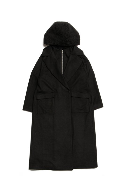 Hood Boa Chester Coat(Black)