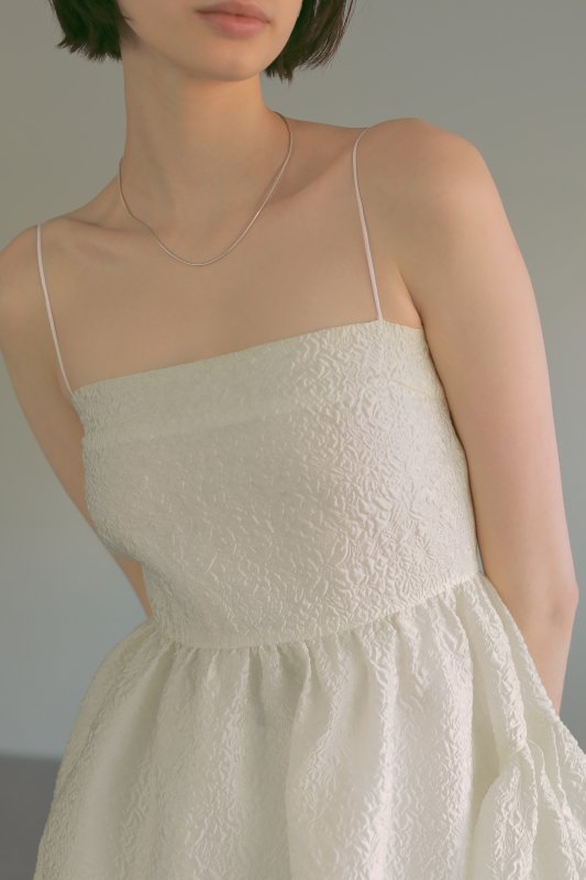 Jacquard Camisole One-Piece(Off White)
