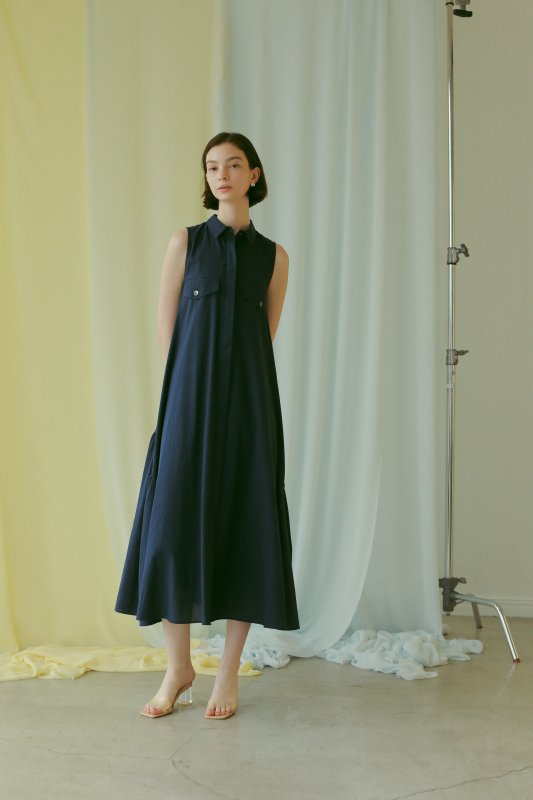 Long Shirts One-Piece(Navy)