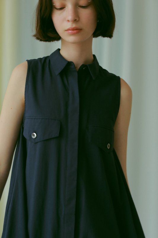 Long Shirts One-Piece(Navy)