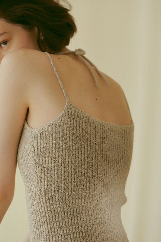 Knit Camisole Tops(Beige)