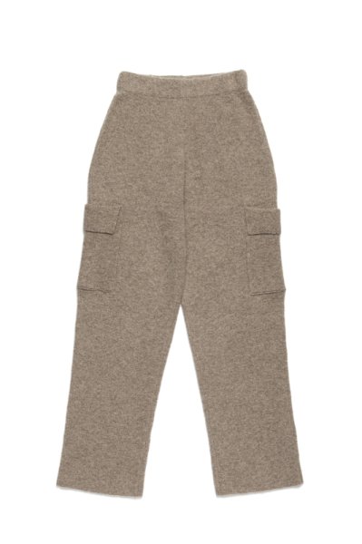 RIELLE riche - Patch Pocket Knit Straight Pants(Beige)