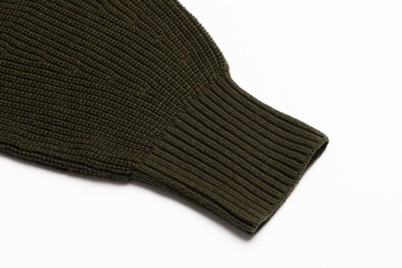Raglan Sleeve Cable Knit Cardigan(Khaki)