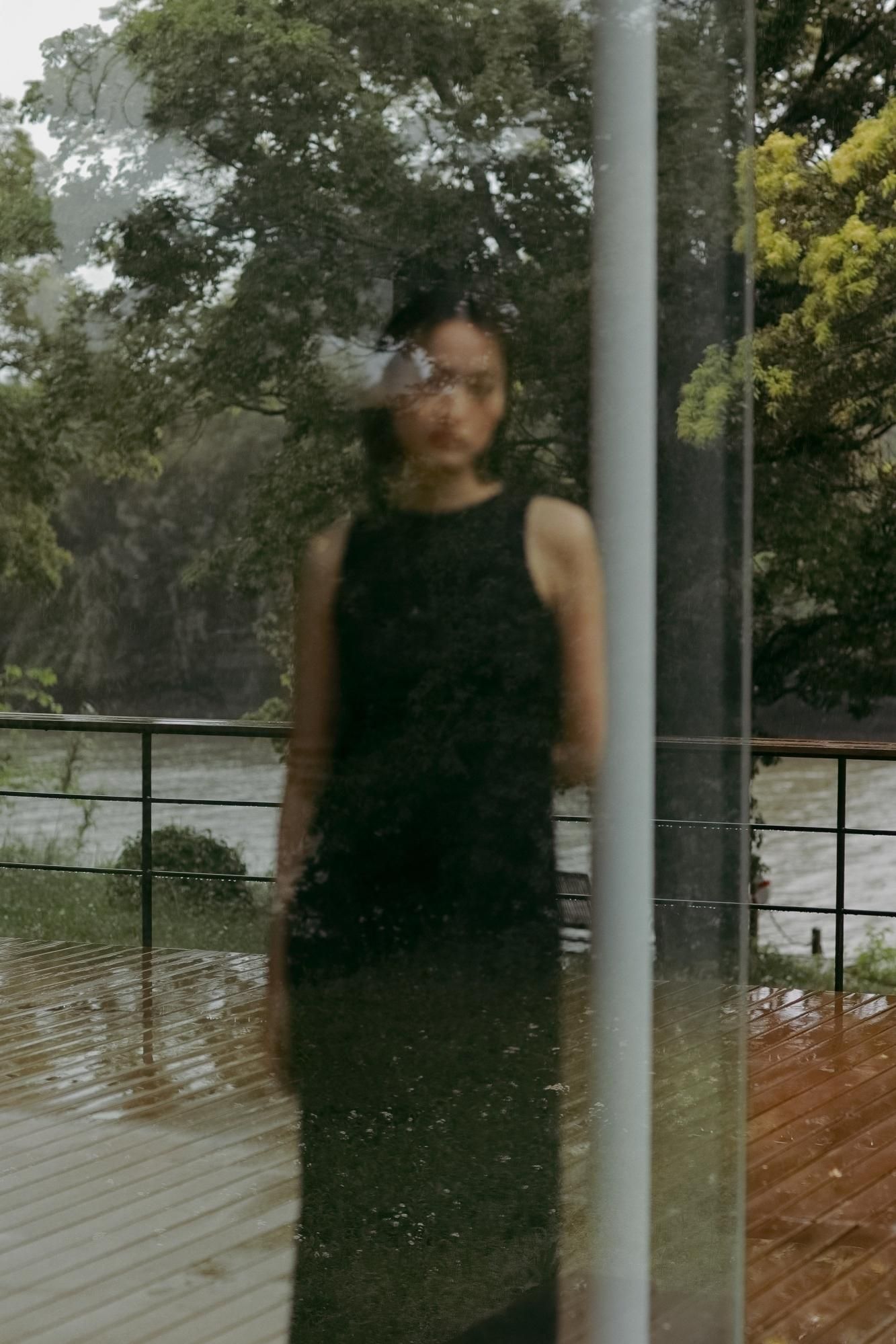 rielle riche レースドレス フラワーレースワンピース（ブラック）