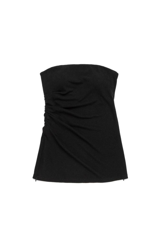 Rielle riche suspenders jumper skirt 黒 サスペンダージャンパースカート（ベージュ）
