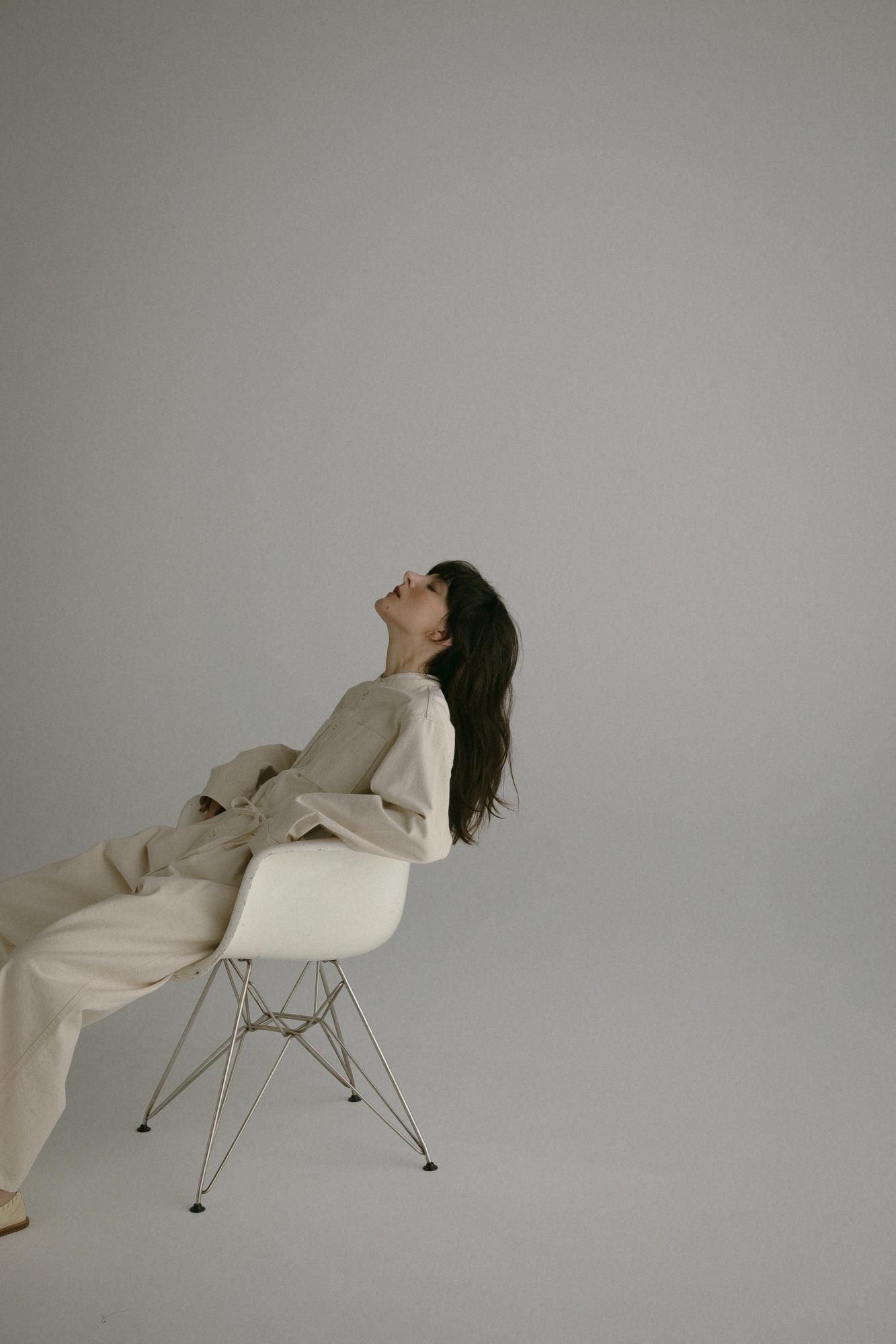 デニムオールインワン（オフホワイト）