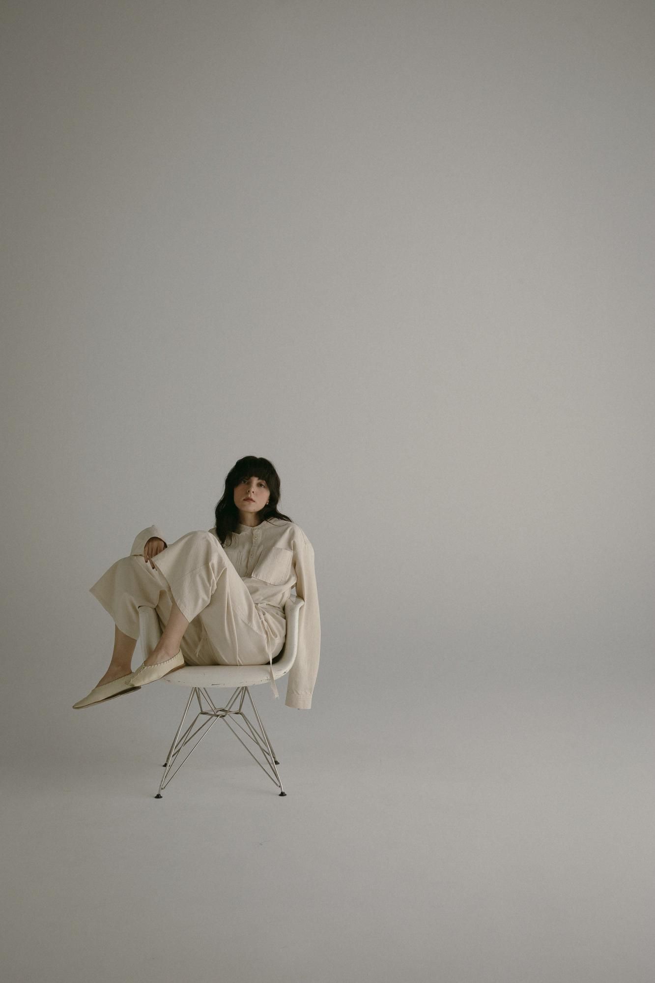 Loungedress デニムオールインワン　オフホワイト Loungedress デニムオールインワン オフホワイト
