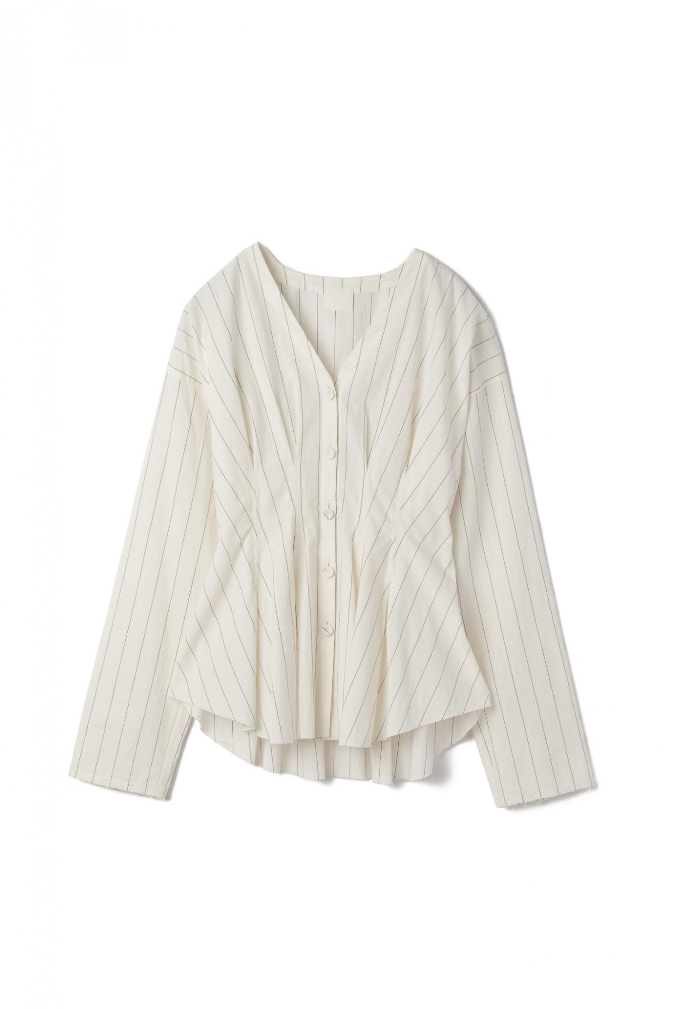 heve ヘイブ タックドレープペプラムBL 873】タックペプラムブラウス