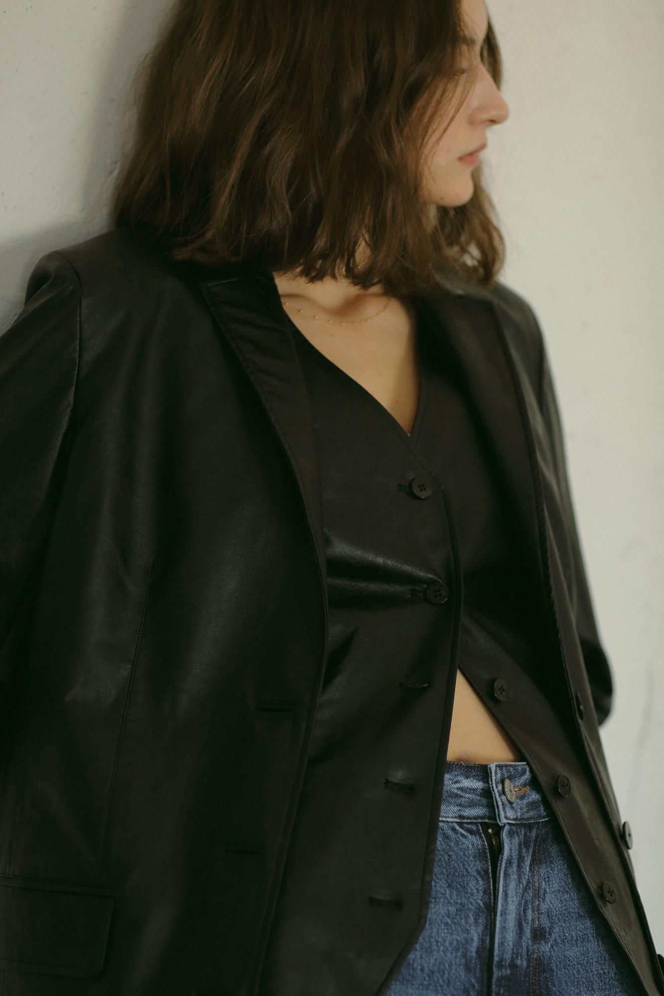 ジャケット・アウター rielle riche Vest combi Jacket(Black) ベストコンビジャケット（ブラック）