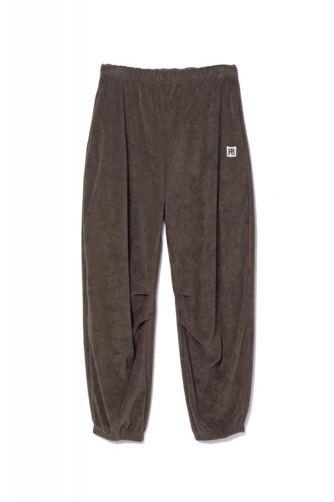 RIELLE riche - Basic Logo Pile Pants(Brown)
