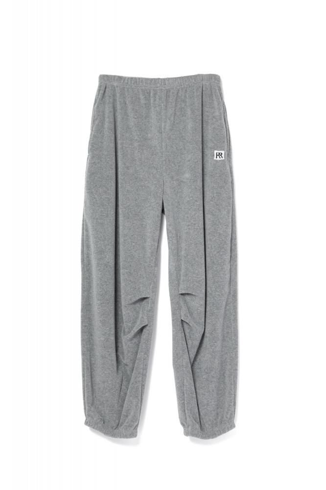 RIELLE riche - Basic Logo Pile Pants(Gray)