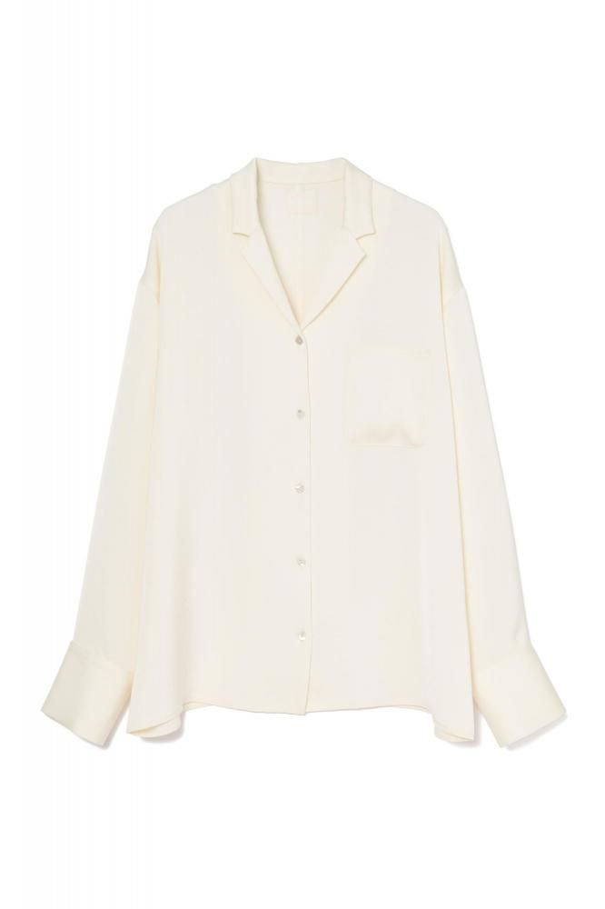 RIELLE riche - Satin Shirts(Ivory)