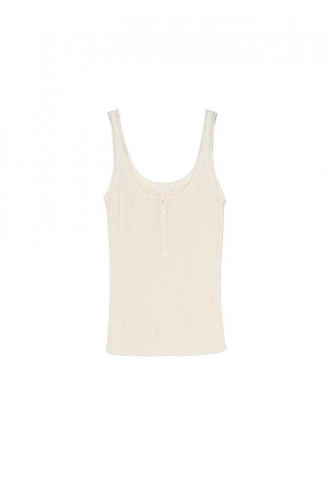 RIELLE riche - Lace Knit Tank Top(Ivory)