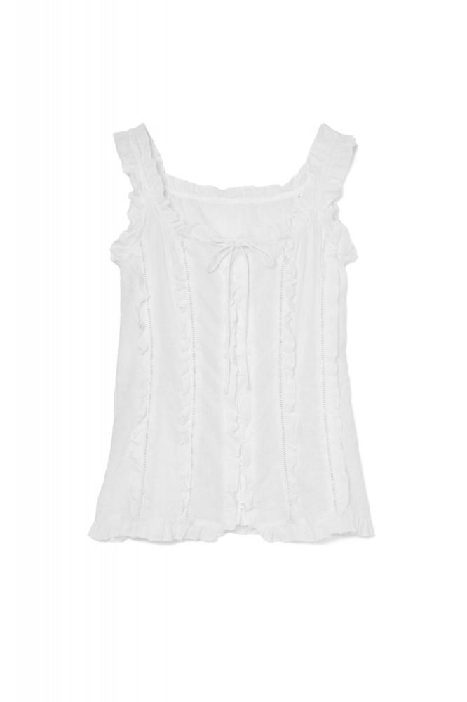 RIELLE riche - Frill Tops(White)