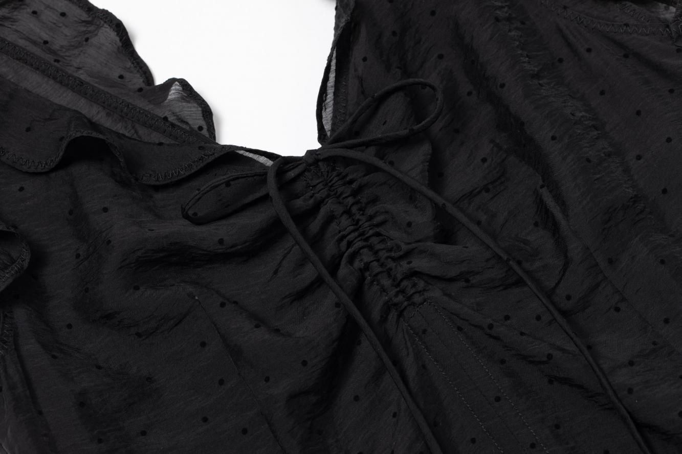 シアードットワンピース（ブラック）