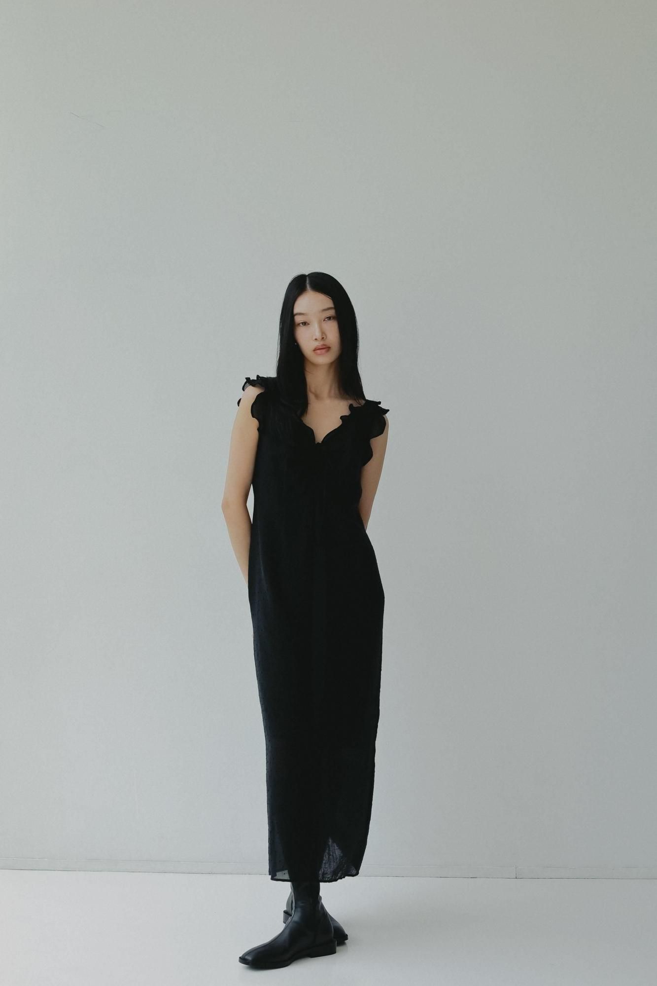 シアードットワンピース（ブラック）