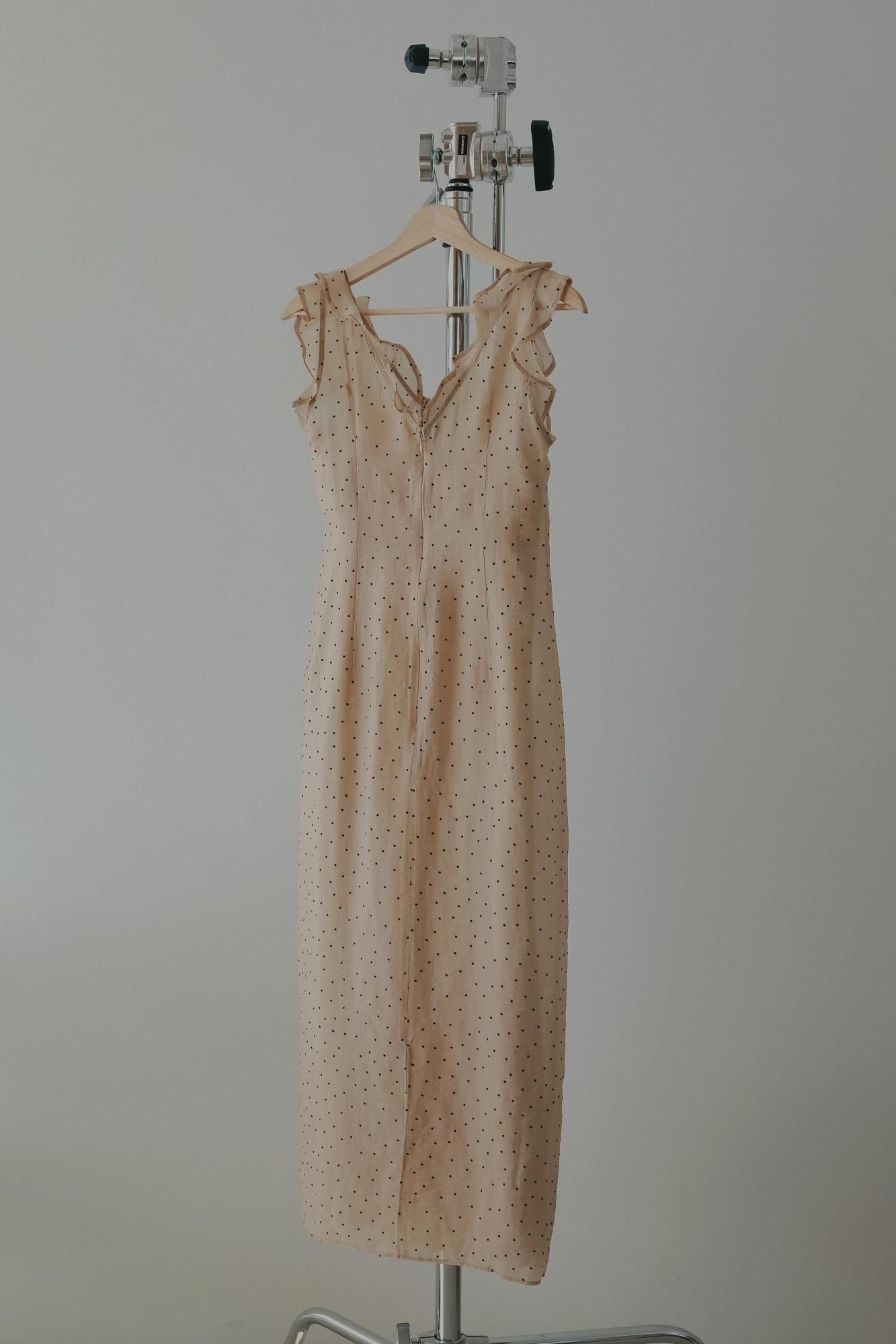 シアードットワンピース（ベージュ）