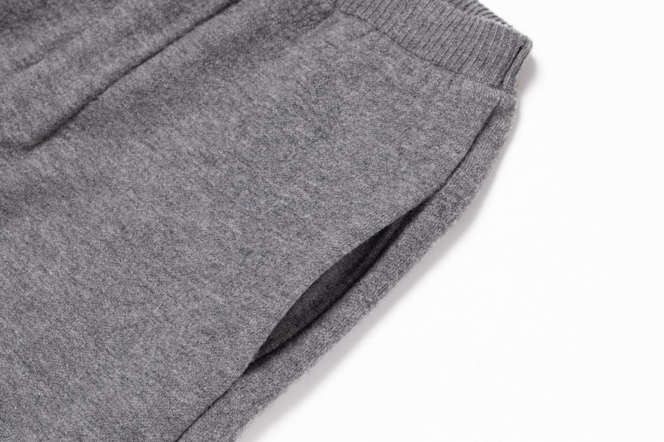 ニットスウェットパンツ（グレー）