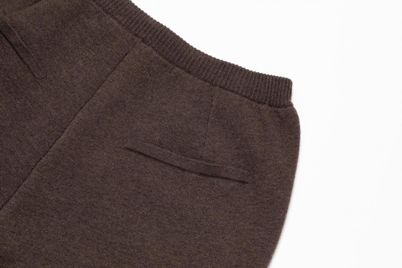ニットスウェットパンツ（ブラウン）