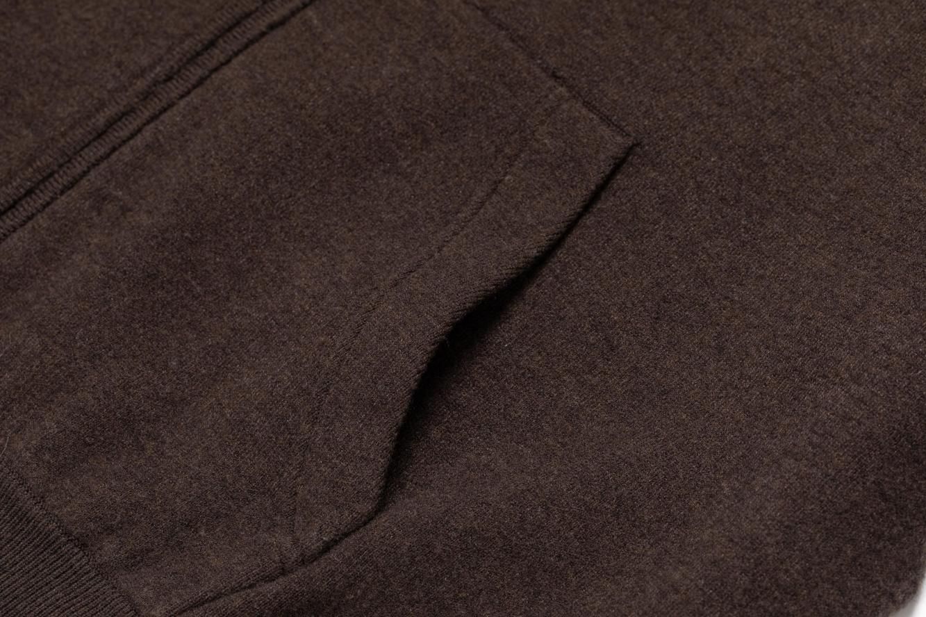 ニットフーディ（ブラウン）