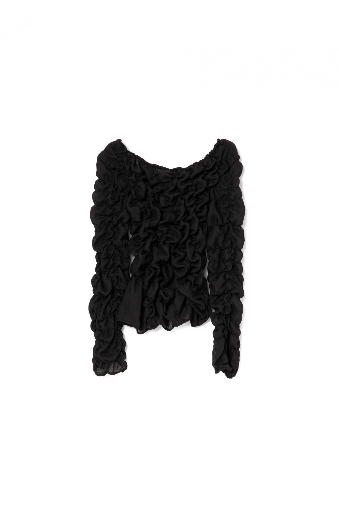 トップス RIELLE RICHE Frill Tops(Black) Frill Tops(Black) - RIELLE RICHE