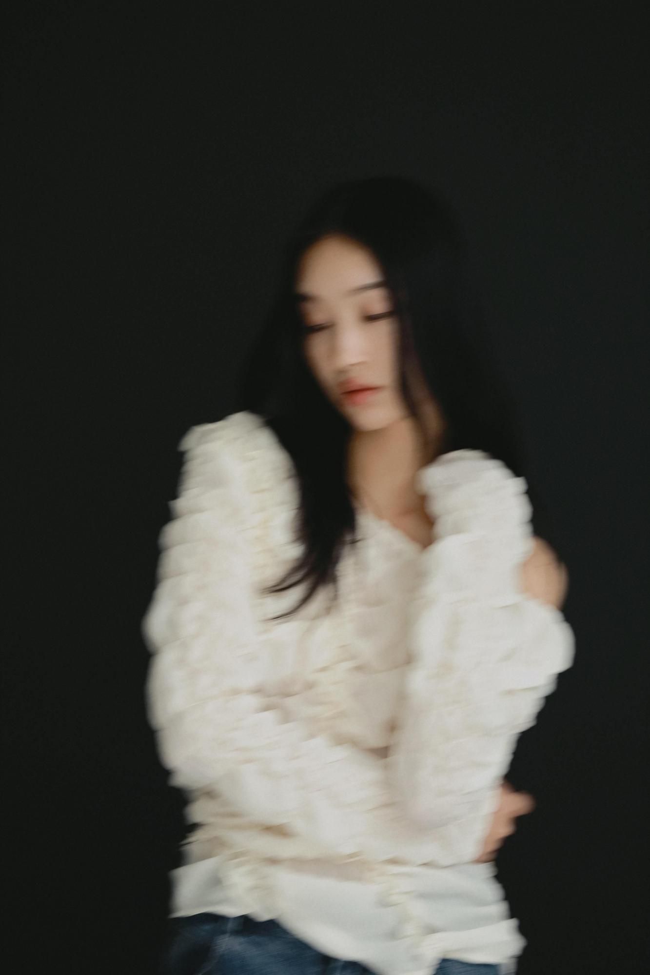 【新品】リエルリシェShirring Long Sleeve Tops シャーリングロングスリーブトップス（ブラック）