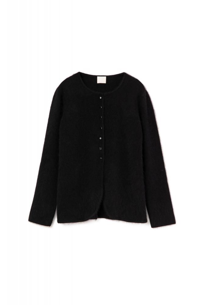 RIELLE riche - ͽFluffy Fox Mix Cardigan(Black)