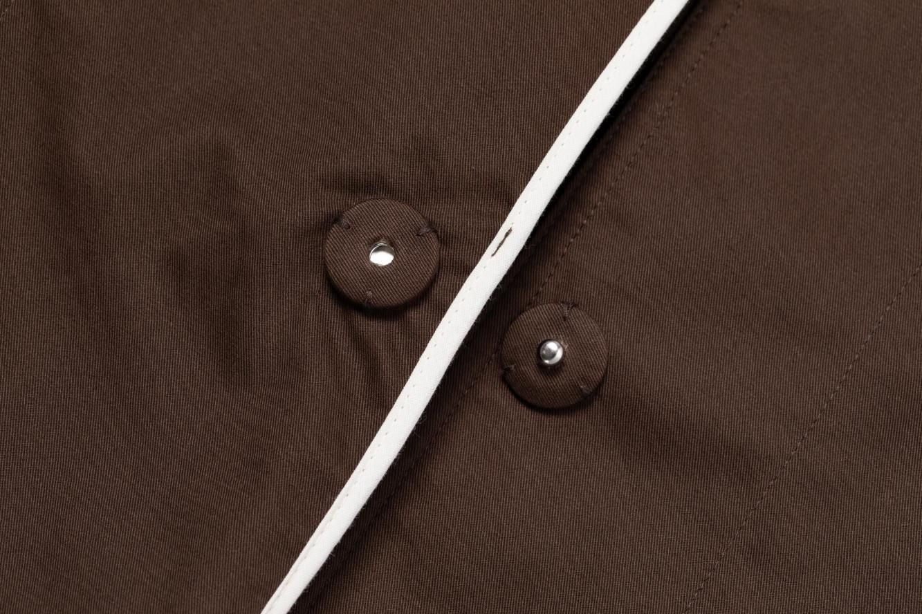 ラグランスリーブブルゾン（ブラウン）