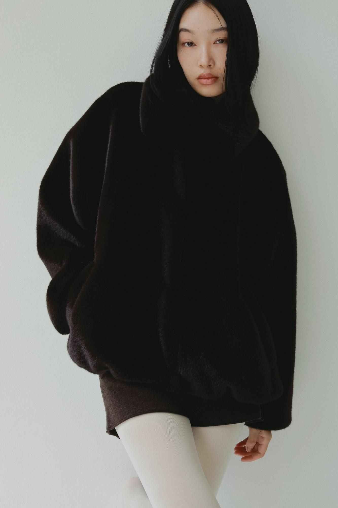 PIERRE BALMAIN ✨希少 美品✨ アルパカ ファーコート ブラウン ファーコート（ブラウン）