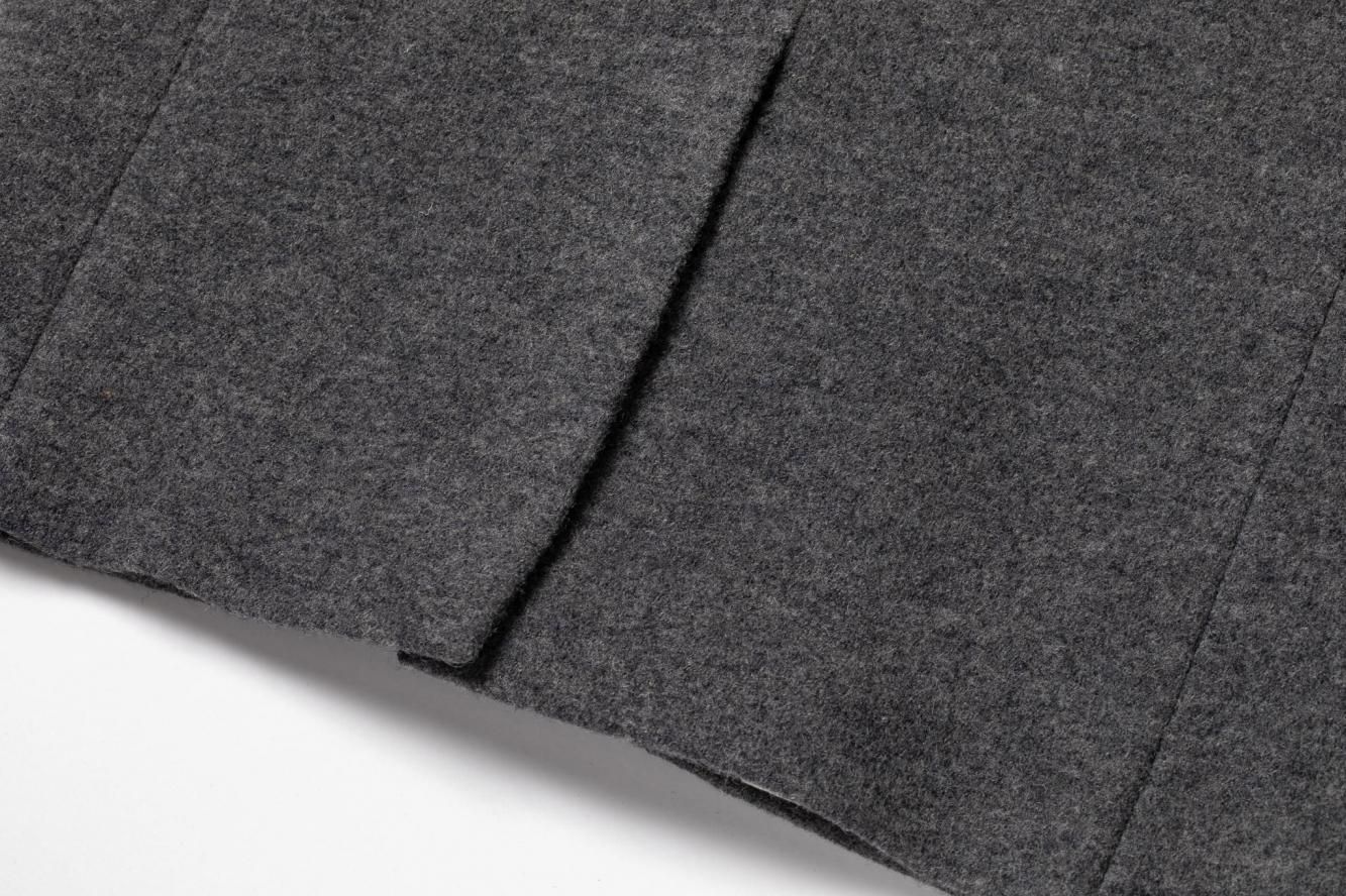 ウールジャケットコート（グレー）