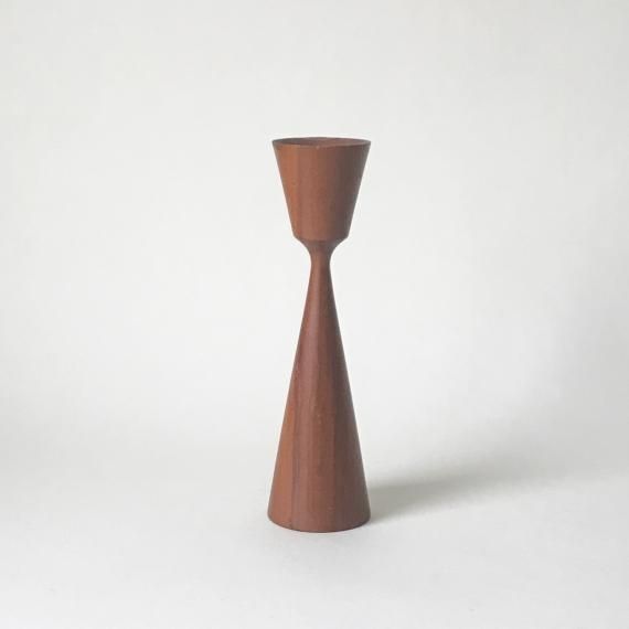 TEAK CANDLE STAND