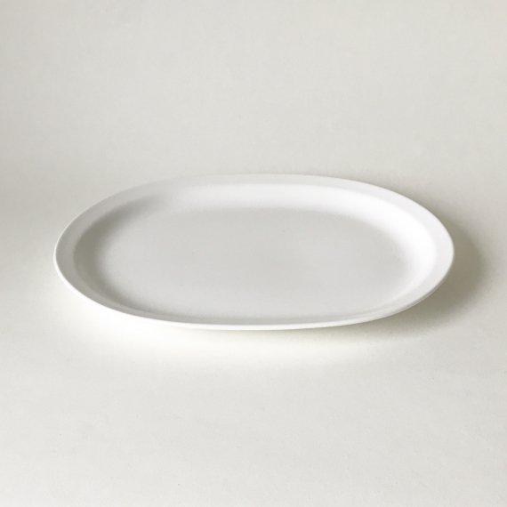 WHITE OVAL PLATE