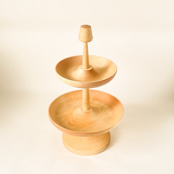 WOODEN PLATE + STAND | 2 