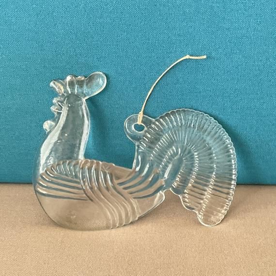 GLASS WINDOW ORNAMENT | rooster